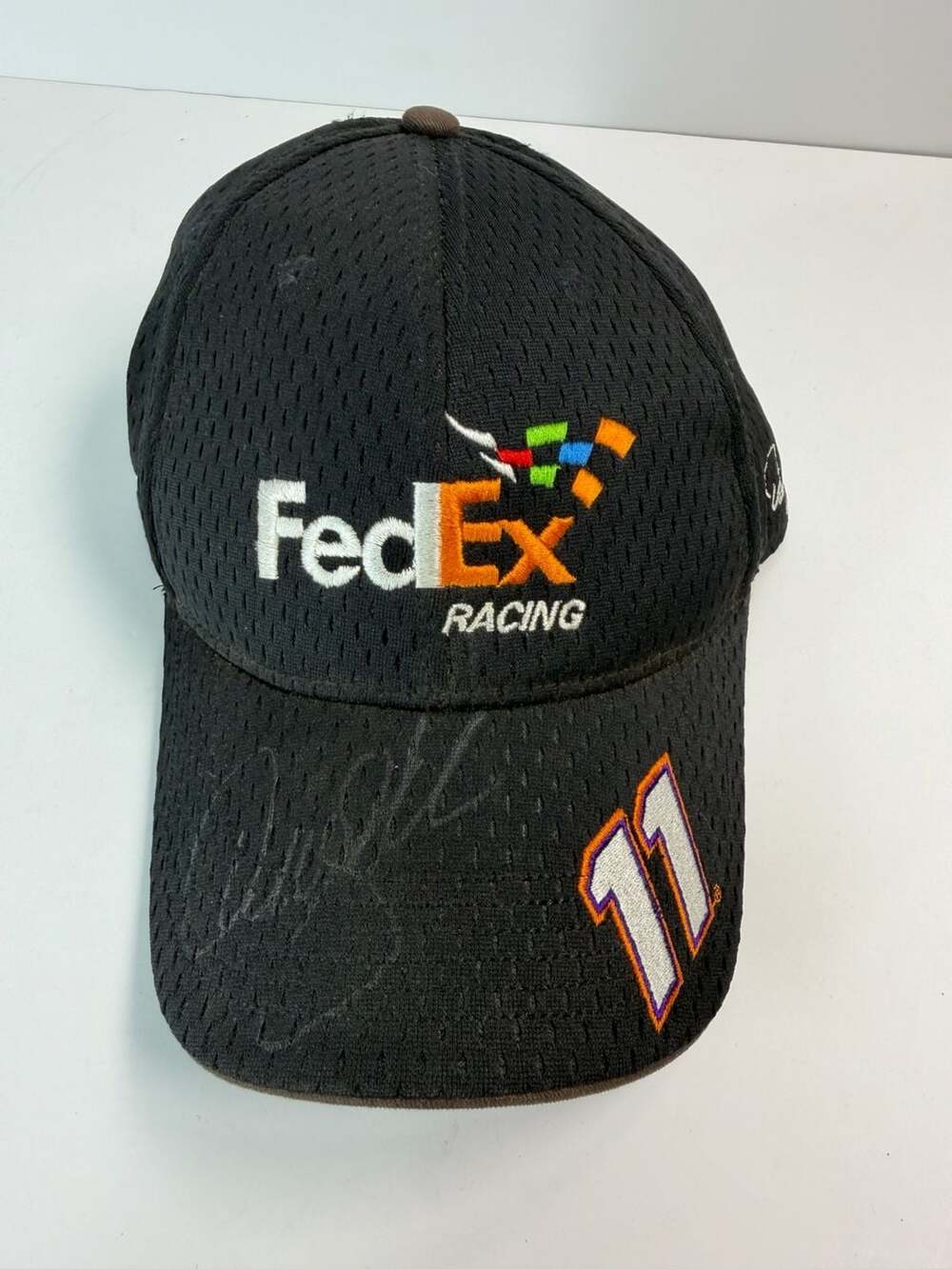 Signed Autographed Denny Hamlin FedEx Racing #11 Joe Gibbs Racing NASCAR Cap